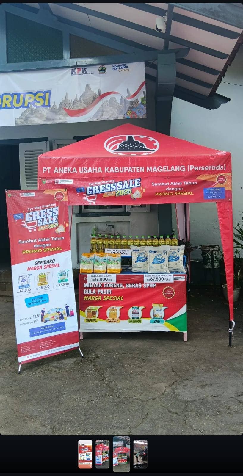 Meriahkan Magelang Gress Sale 2025, PT Aneka Usaha Hadirkan Promo Sembako dan Layanan Cuci Kendaraan